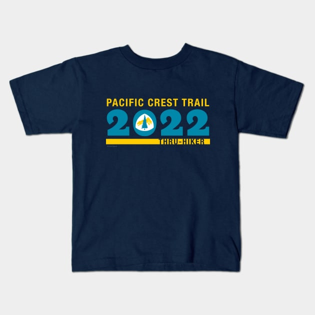 PCT Thru-Hiker Kids T-Shirt by Joyful Rambler